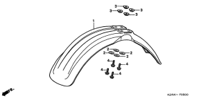 CR125R Переднее крыло
