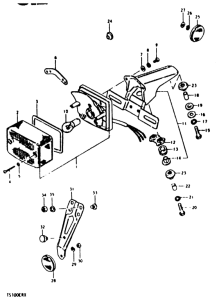 TS100 Задний комбинированный сигнал