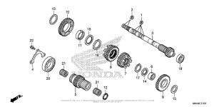 NC700X (DCT) Transmission (Mainshaft)