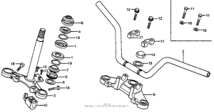CB125S Handebar 76,78