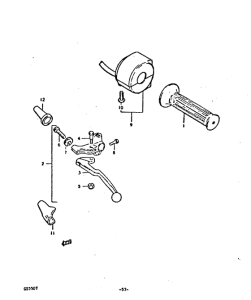 GS550 Left handle switch