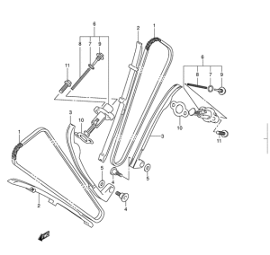 VL250 Держатель направляющей