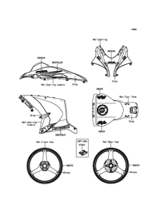 ZX1000 Decals(Gray)(SGF)