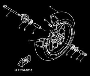 CW50RS Переднее колесо