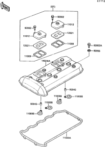 ZX1000 Крышка головки цилиндров