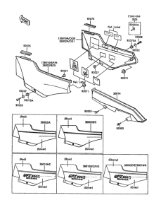 ZX900 Side covers / chain cover(1 / 2)