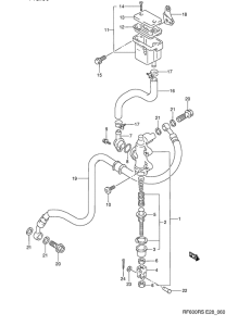 RF600 Задний тормозной цилиндр