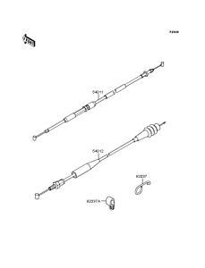 KX125 Тросы управления