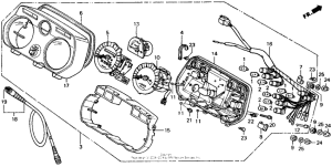 XL600V Спидометр + тахометр