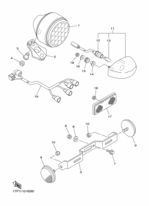 XVS950CR Фонарь
