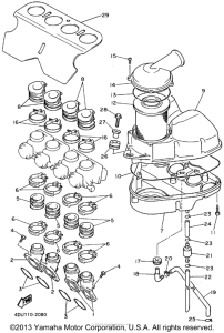 XJ600SF Впускная система