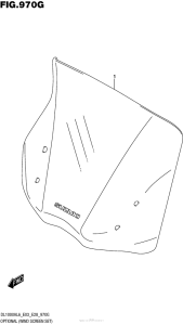 DL1000 (ABS) Optional (Wind Screen Set)