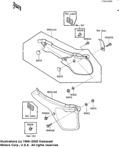 KDX80 Крышка боковая