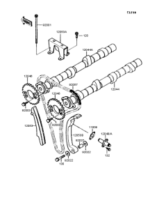 ZX900 Распредвал