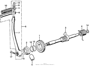 SL125 Кик стартер