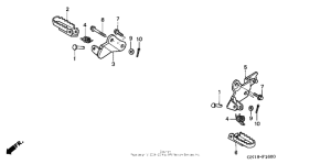 XR80R Подножки