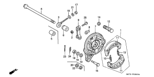 C70ZP Задний тормоз