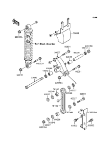 KX60 Задняя подвеска