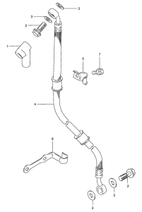 GS125 Передние тормозные трубки
