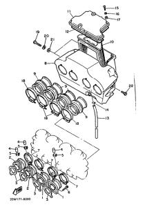 FZ600 Впускная система