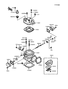 KMX200 Цилиндр и головка цилиндров