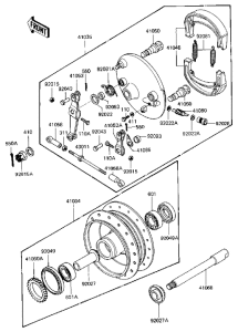 KZ440 Front / hub brake