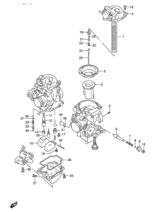 XF650 Carburetor assy
