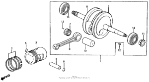 Z50R Коленчатый вал и Поршень