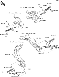 ZX1000 Подножки