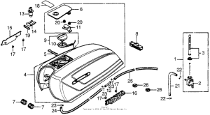 CB750 Топливный бак