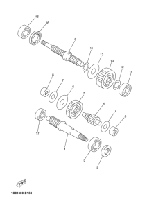 YP250R Трансмиссия