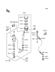 ZR1100 Задний торм цилиндр