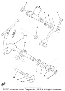 TY175C Переключение скоростей