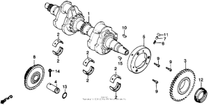 CB450 Коленвал