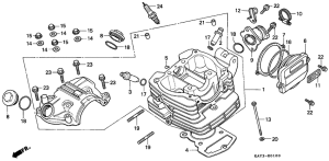 NX125 Головка цилиндров