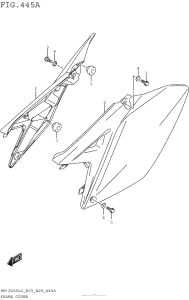 RM-Z250 Обтекатель рамы