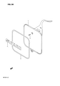 RM125 Front number plate