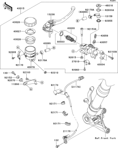 ZX1000 Главный тормозной цилиндр