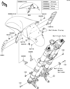 ZG1400 Крыло переднее