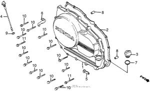 VF1100S Right crankcase c0ver