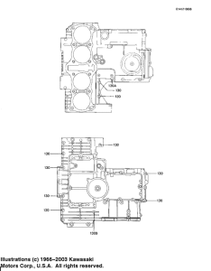 KZ1100 Crankcase bolt & stud pattern