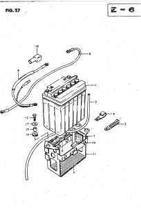 GSX750 Аккумулятор