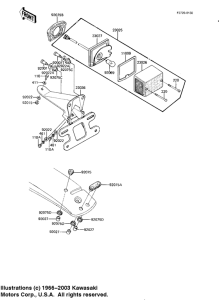 KE175 Taillight unit ass`y