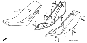 CR125R Seat / side cover