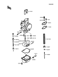 KR250 Карбюратор в разборе