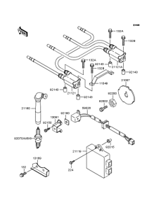 ZX1100 Катушка зажигания