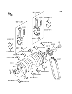 ZX900 Коленвал
