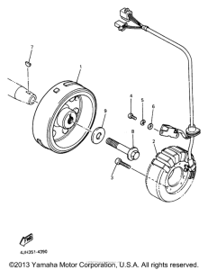 YZF600RJC Генератор