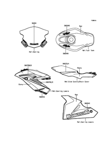 BX250 デカール(レッド)(AFF)