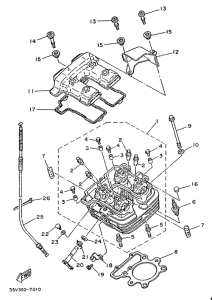XT350 Головка цилиндров